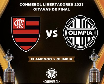Flamengo on X: Confronto definido! O Mengão enfrentará o Olimpia (PAR) nas quartas de final da Conmebol Libertadores. Vamos com tudo! 💪❤️🖤 #CRF #VamosFlamengo / X