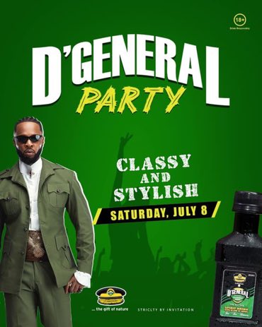 ohem_gist's tweet photo. The upcoming @dgeneralbitters party will have a host of Top figures. @2niteFlavour will be there Live!
#DGeneralParty https://t.co/YkCiUq7Pka