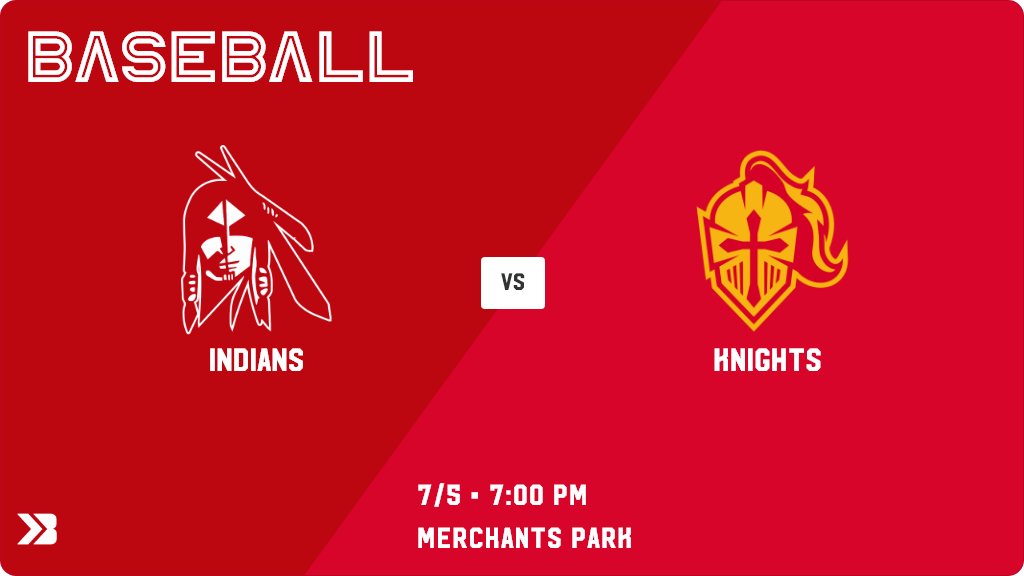 Baseball (Varsity) Game Day! - Check out the event preview for the The Pocahontas Area Indians vs the Kuemper Catholic Knights. It starts at 7:00 PM and is at Merchants Park. gobound.com/ia/ihsaa/baseb…