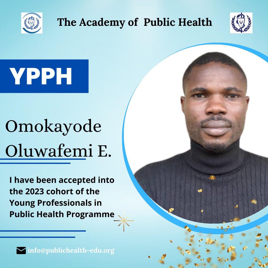 phemzy_o's tweet photo. I am excited to share that I have successfully secured a place in the esteemed 2023 cohort of the Young Professionals in Public Health with focus in Design, Equity, Action, and Leadership (DEAL) Fellowship.

@Deal_Fellowship 
@TheWaaph 
@abraham_shobo
#YPPH2023 https://t.co/2919xb34Aw