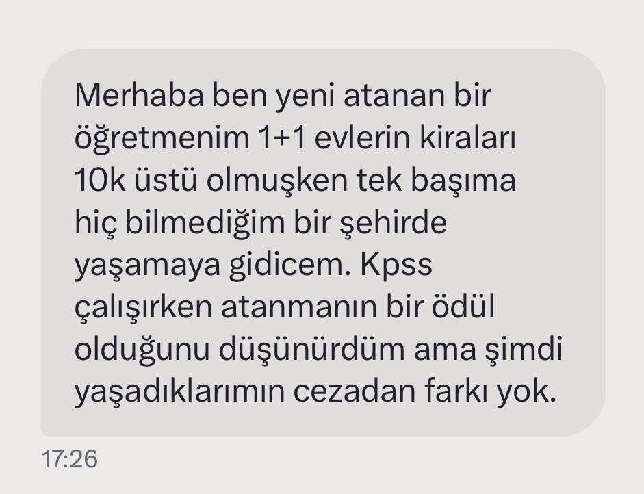 TRogretmen's tweet photo. Yeni ataması yapılan bir öğretmenin attığı mesaj…
Fazla söze gerek yok…
#memur #beklemiyorduk #kabuletmiyoruz https://t.co/qwwYVfi04K