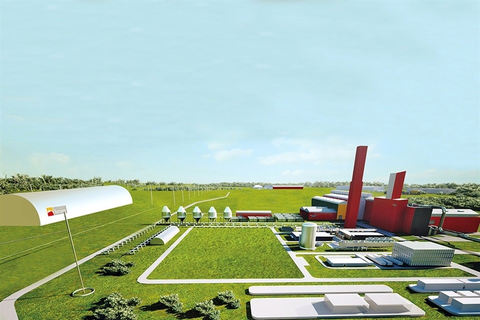 Echa un vistazo al render de la nueva acería que Ternium construirá en Pesquería, Nuevo León; iniciará operaciones en el primer semestre de 2026 (Inversión: $3,200 mdd) #plantaindustrial #planchones #ternium #tmec #nuevoleon #acero #leed #megainversion #nearshoring #comingsoon