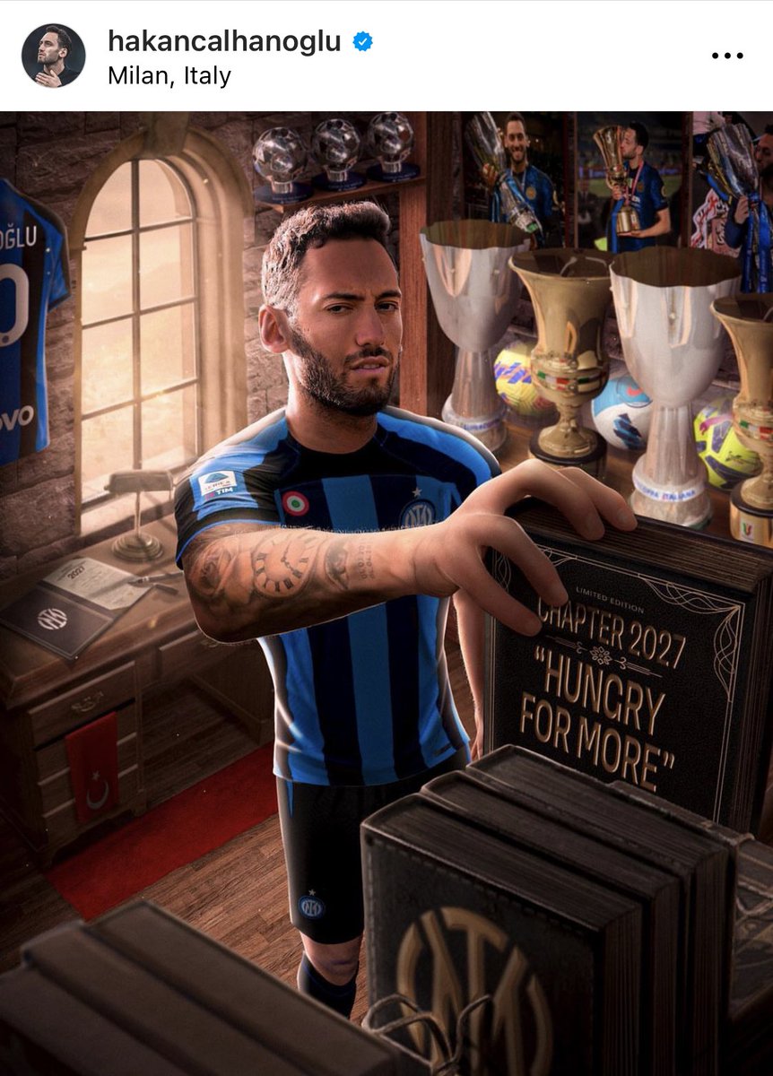 iHere_Inter's tweet photo. 📲IG - هاكان: متعطش للمزيد 2027.
#Calhanoglu2027 ⚫️🔵 https://t.co/dTmywgDjR4