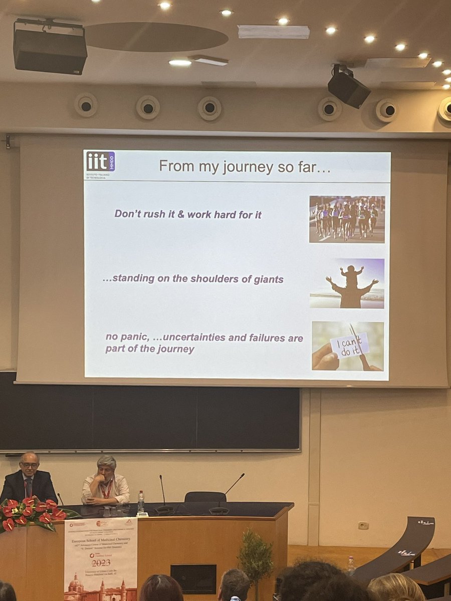 An inspiring talk and journey in the world of drug discovery at the 3rd ESMEC Alumni Award @esmecurbino! And some tips to take always in mind!