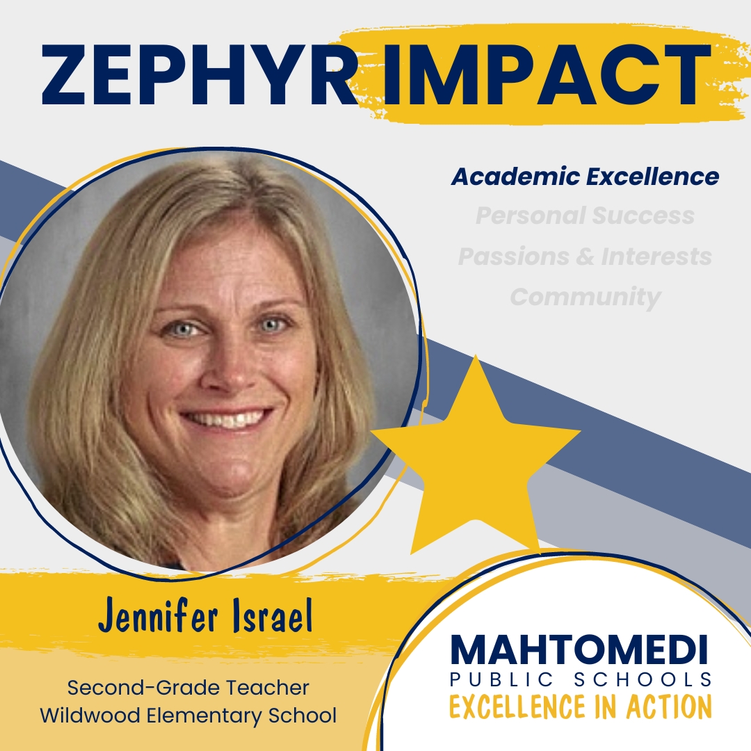 At Wildwood Elementary School, Second-Grade Teacher Jennifer Israel received an impact note from parent Carolyn Holm. “She does a great job of providing challenging experiences and our daughter has learned so much!”

#WeAre832