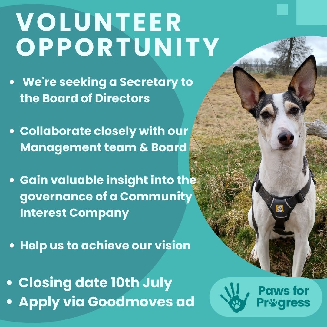 🐾Volunteer Opportunity at Paws for Progress! 🌟 Are you passionate about helping animals & young people? Do you have excellent administrative skills? Then we have an exciting volunteer role for you! Apply now: goodmoves.com/.../a4s3z000..…