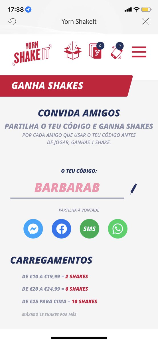 quem quiser SHAKES da YORN

CÓDIGO: BARBARAB