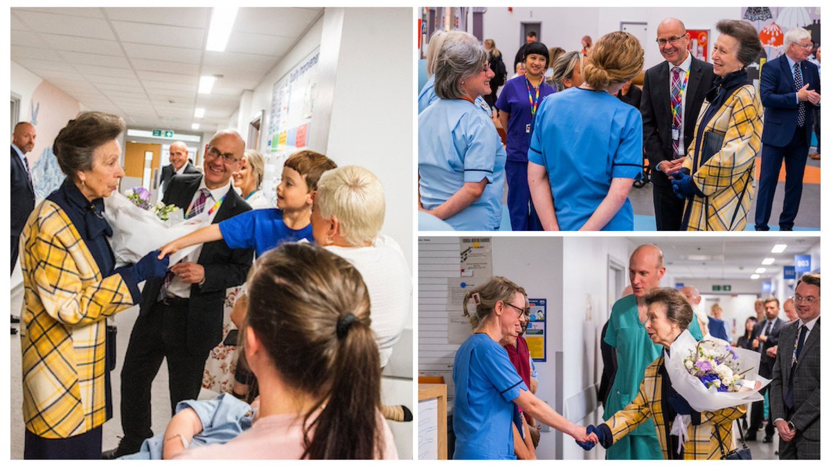 HRH The Princess Royal officially opened the Royal Hospital for Children and Young People and Department of Clinical Neurosciences today. We were delighted that HRH had the opportunity to meet with staff and patients, including 6-year-old Blake: ow.ly/4AVA50P4bZq