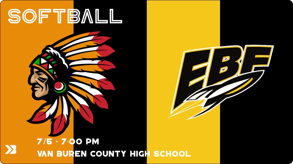 Softball (Varsity) Game Day! - Check out the event preview for the The Eddyville-Blakesburg-Fremont Rockets vs the Van Buren County Warriors. It starts at 7:00 PM and is at Van Buren County High School. https://t.co/0QP4L16dwe https://t.co/fj9tEiabsa