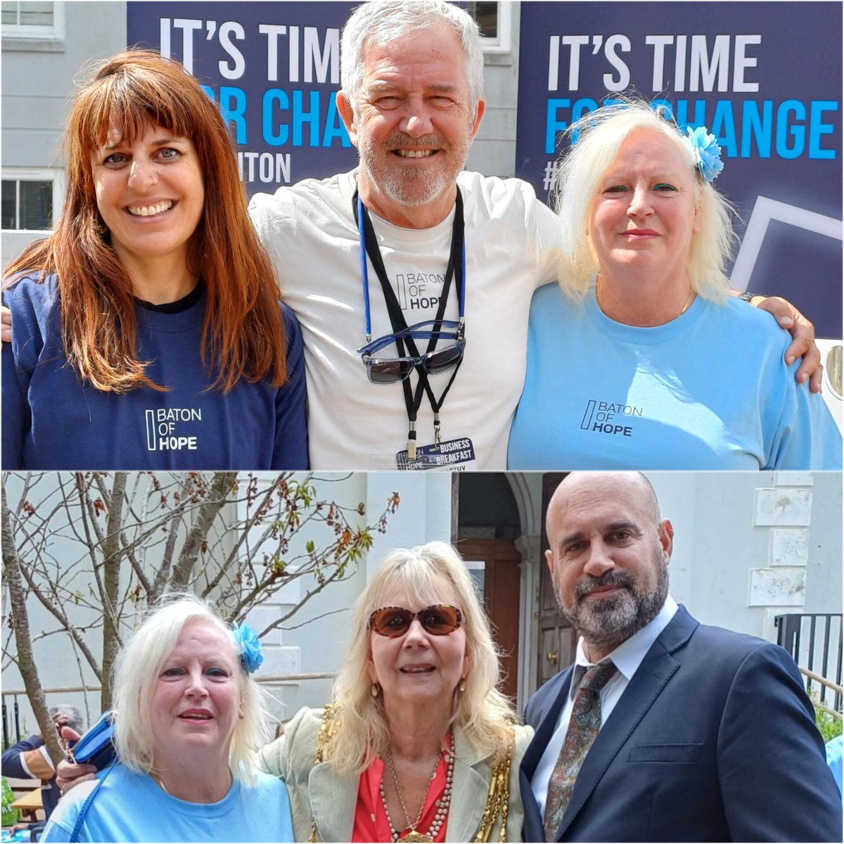 Heartfelt moments of Togetherness @BatonOfHopeUK suicide awareness 💔 Moving speech by Mayor of Brighton & Hove @jacquelquinn Rose Howkins - Project Lead, Mike McCarthy founder of #batonofhopeuk, me as event host. Support from @marcthevet with 1000s across the city today.