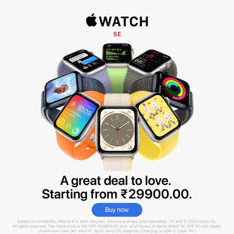 Apple's tweet photo. Apple Watch SE is feature packed, and it’s a better value than ever. Click to learn more today.