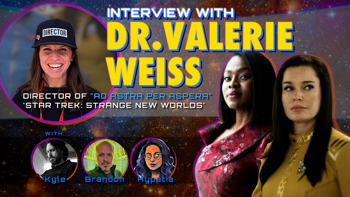 A reminder to check out our most excellent conversation with <a href="/drvalerieweiss/">Valerie Weiss</a>, director of perhaps the best single Trek episode of the 21st century. You also get @FemiYahtzee and @Bfibbs, as well!   

LINK: youtu.be/3R9ooapaZ_s