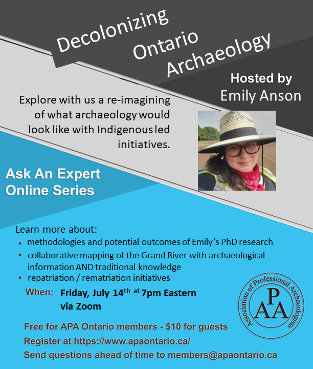 Ontario Association of Professional Archaeologists tweet media