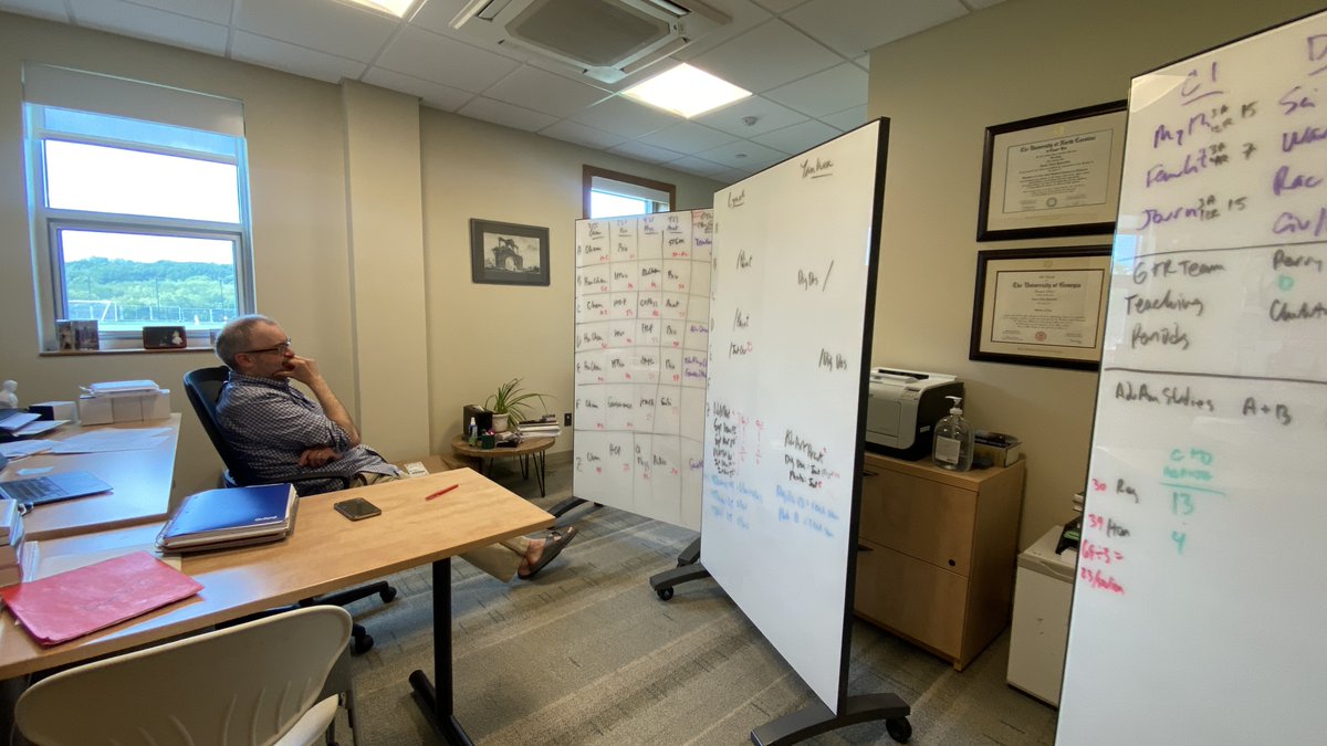 Director of Studies, Jim Yavenditti, is hard at work configuring schedules for the 2023-2024 school year.  #stlukesct
