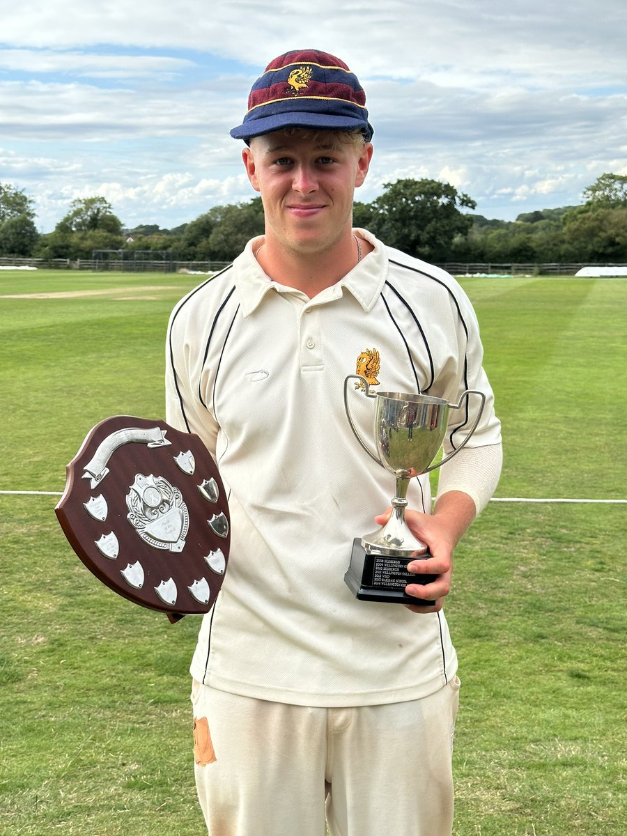 First ever BOWS title for the 1st XI, and the skipper bagged player of the festival. Thanks, as ever to @sedberghsport @OakhamSport and @WellySport for a cracking week of cricket. @BrightonCollege