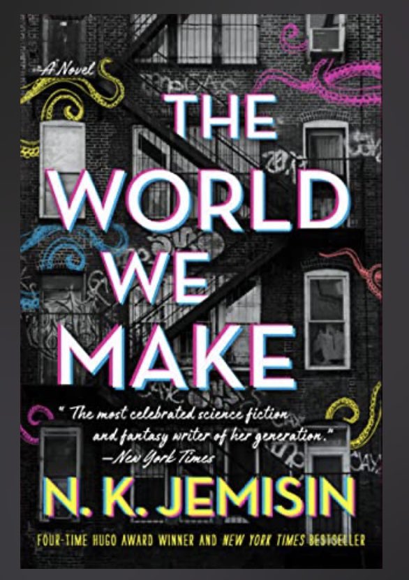 On an <a href="/nkjemisin/">N. K. Jemisin</a> kick lately and couldn’t be happier! Both series are so good! And The World We Make was an excellent ending!