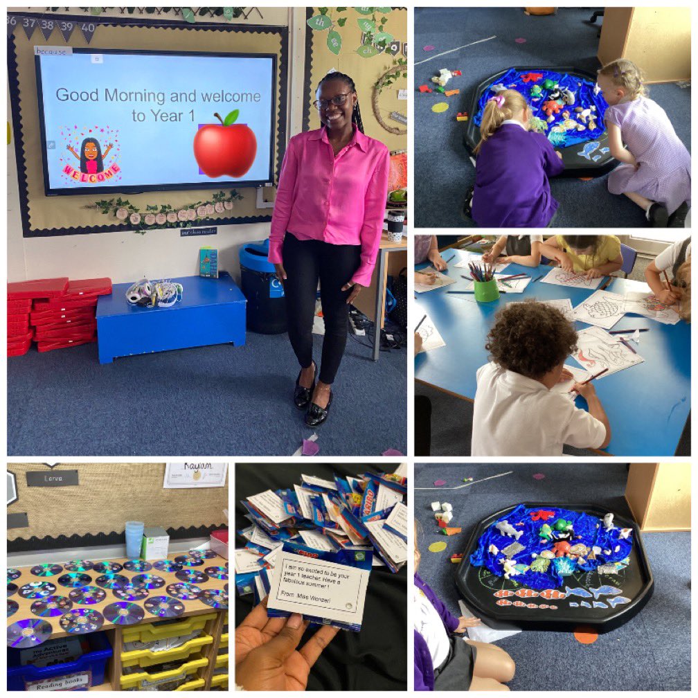 First Transition day complete 🤗 Had a lovely day meeting my new class for September. We read The Rainbow Fish and spent the day completing activities based on the book. 🐠