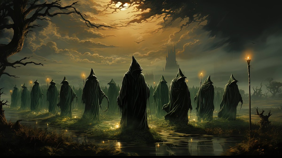 WraaeDesign's tweet image. The army of Wizards is marching against the dark castle for the final showdown #wizards #goodvsevil #lightvsdark #darkforces #magic #spellcasting #battles #evil #mythology