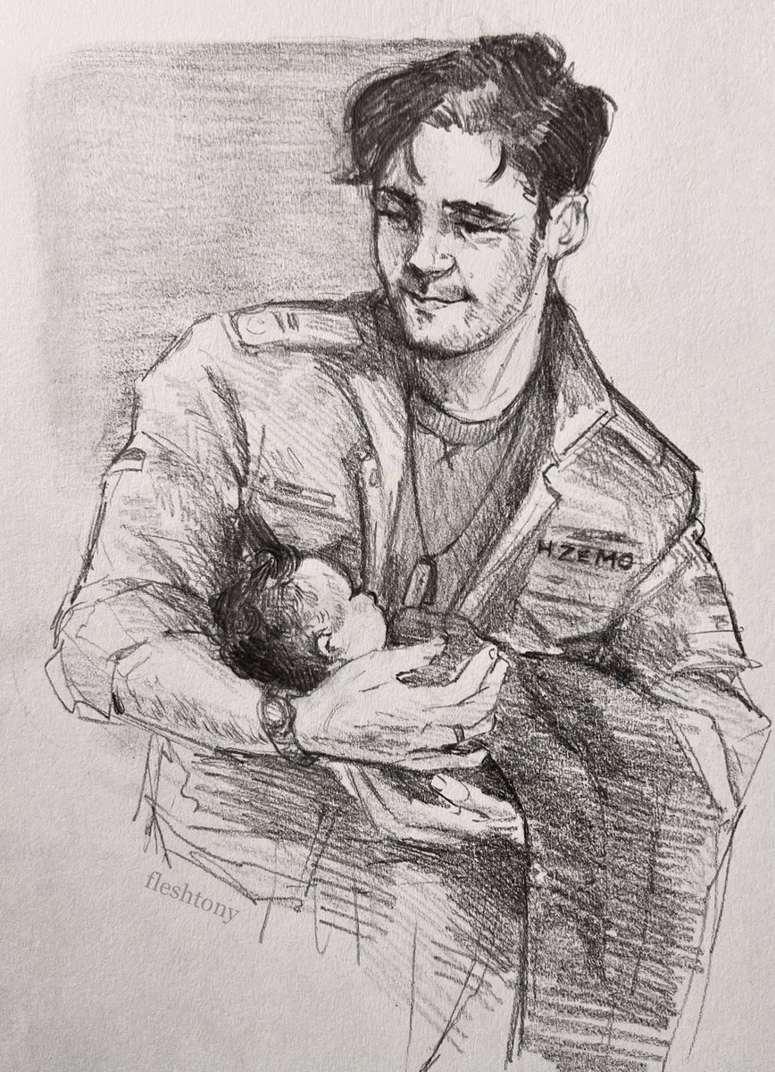 Rockwell’s ‘Father Holding New Baby’ but make it Zemo