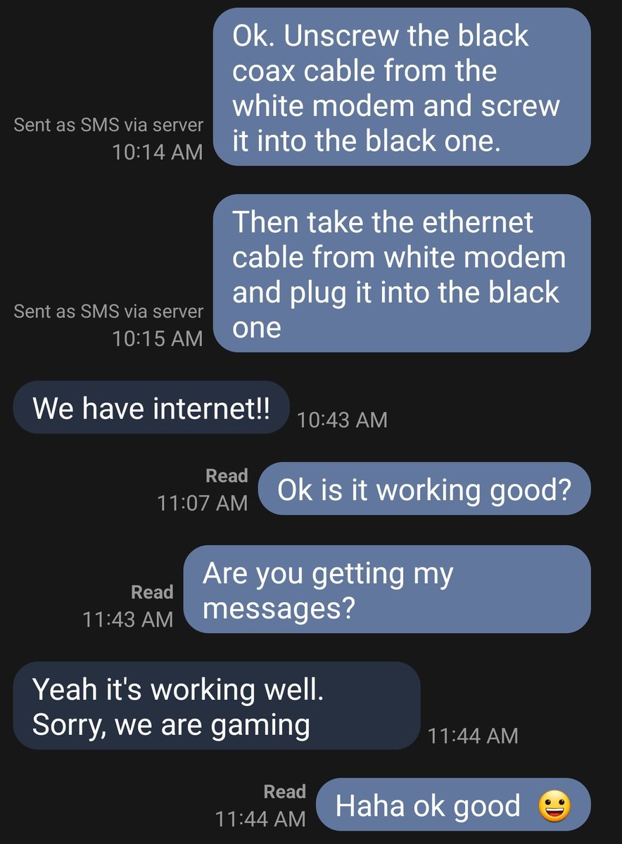 packetwitcher's tweet photo. Wifey switched over to a new DOCSIS 3.1 modem today.  Now she gaming!

https://t.co/KWAQmo0DYr https://t.co/yfvwvBsuGQ