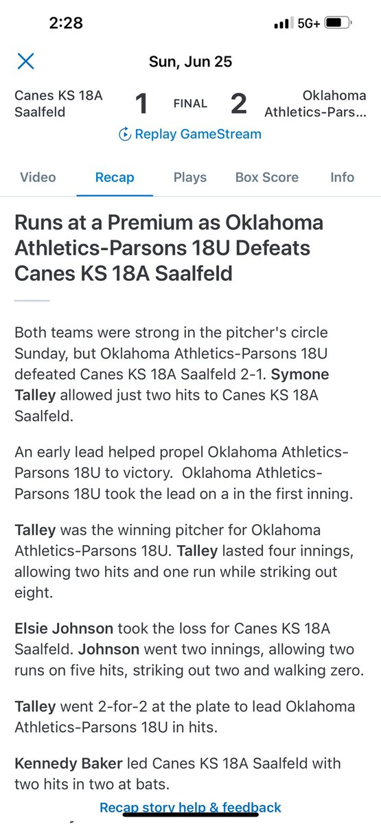 Nice game recap - pitching and hitting. #softballco2024 #2024pitcher #softballislife