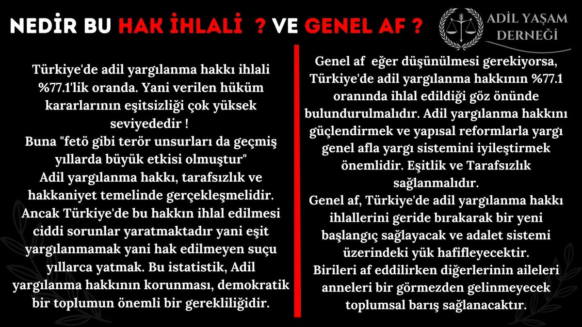 #GenelAf için işte sebeplerimiz.