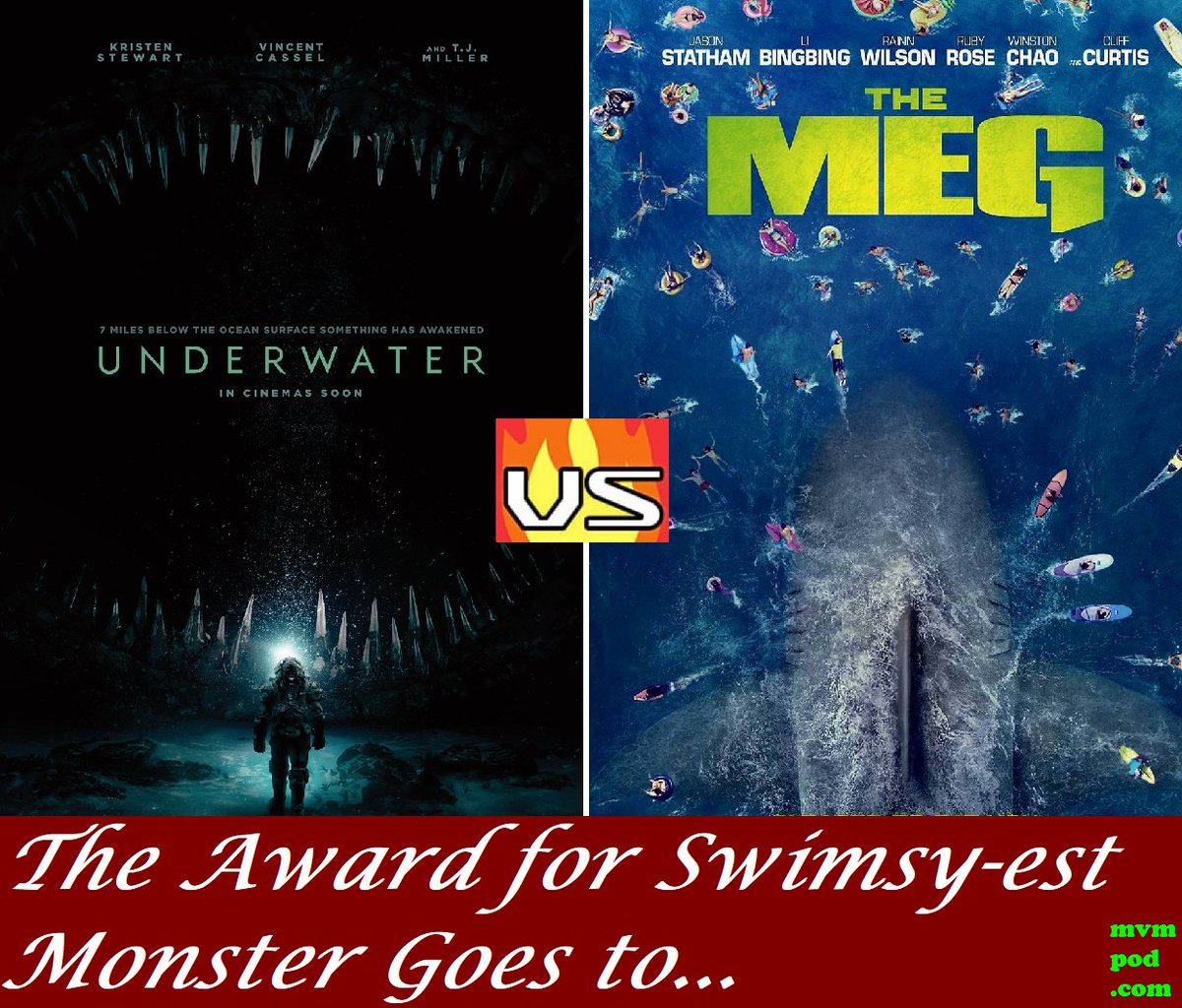 BatagorJohnson's tweet photo. Done battling thru 21st Century Monster Movies, @MvM_Pod take a moment to honor the most worthy contenders. #MonsterVsMen announce awards for Scariest Monster, Deadliest Monster, Sexiest Monster, &amp; the hotly contested Swimsiest Monster. #Deadliest #Sexiest #Scariest #DentonVanZan https://t.co/zJecc47ETF