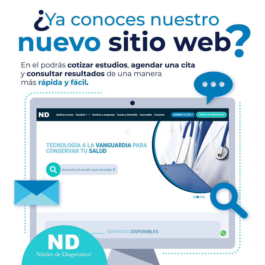 nucleodiag's tweet photo. Te invitamos a conocer nuestro nuevo sitio web. https://t.co/P91lI77DqC