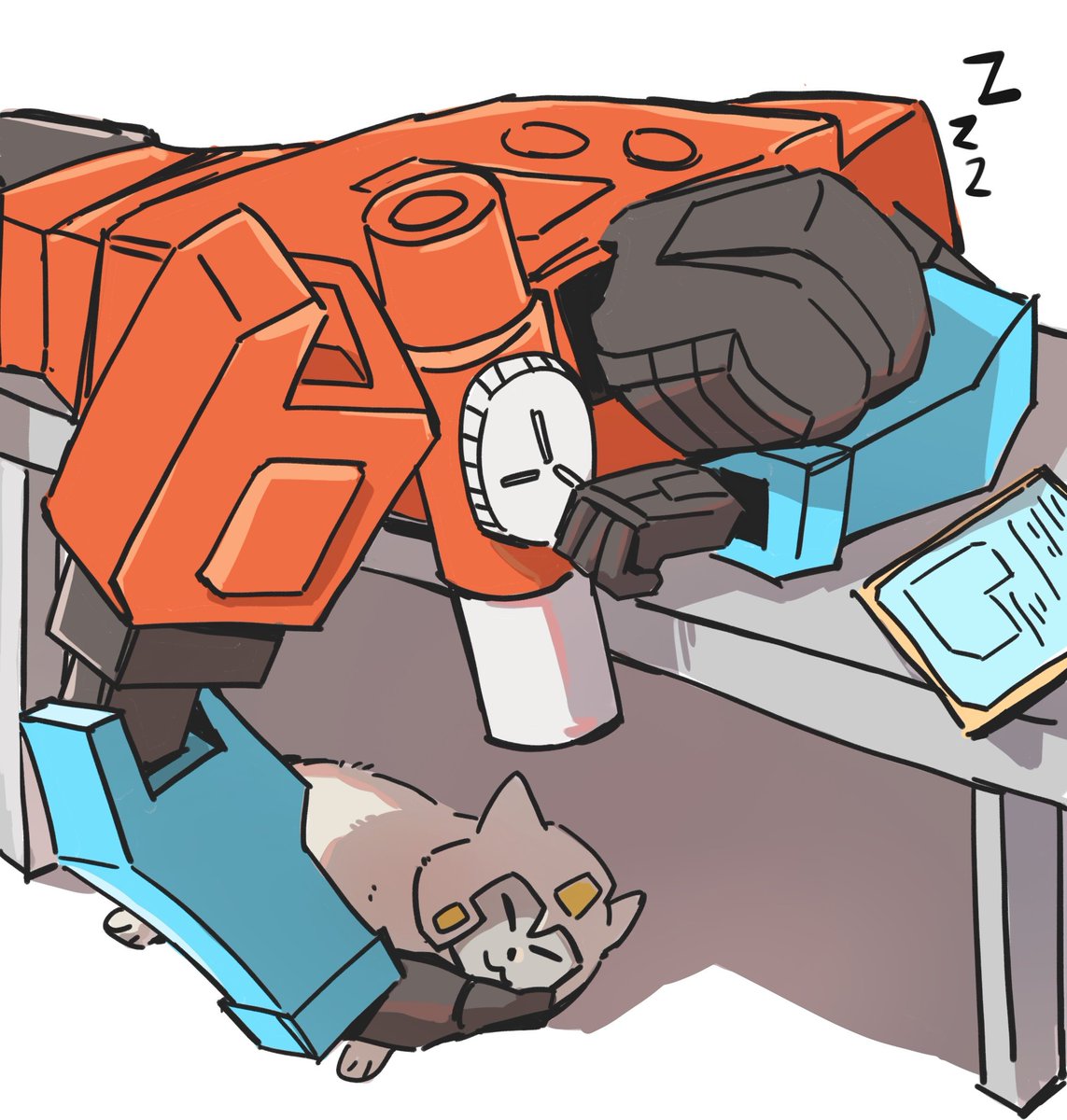 silven_chen's tweet photo. and dont forget to take care of ur cat when staying up late in the lab :P
#Transformers #perceptor #drift #maccadams https://t.co/fBoeJ8LF9P