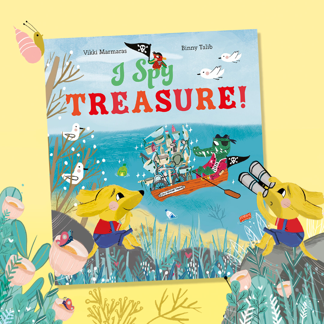 📣 COVER REAL I Spy Treasure! Written by @vikkimbooks Illustrated by @binnytalib Available August 1! Pre-order your copy now: buff.ly/3rcKS8X