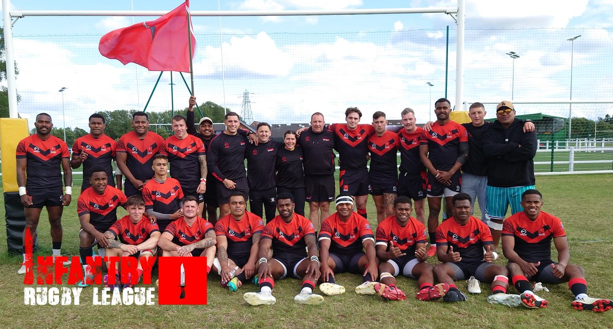 Infantry_RL's tweet photo. Winners are grinners! 😁💪🏉

@Infantry_RL progress to the semi finals of the @ArmyRugbyLeague Inter-Corps Competition 'The Lawson Cup'🏆

A comprehensive 48-16 victory over the Royal Artillery... Fantastic performance!

Can't wait for the 19thJuly now!!!

@ArmyInfantryHQ https://t.co/JU6Vy8hCiq