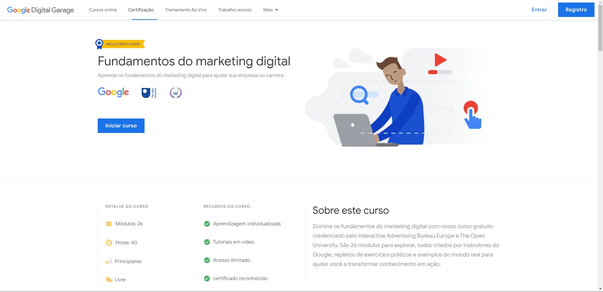 Curso Gratuito de Fundamentos de Marketing Digital