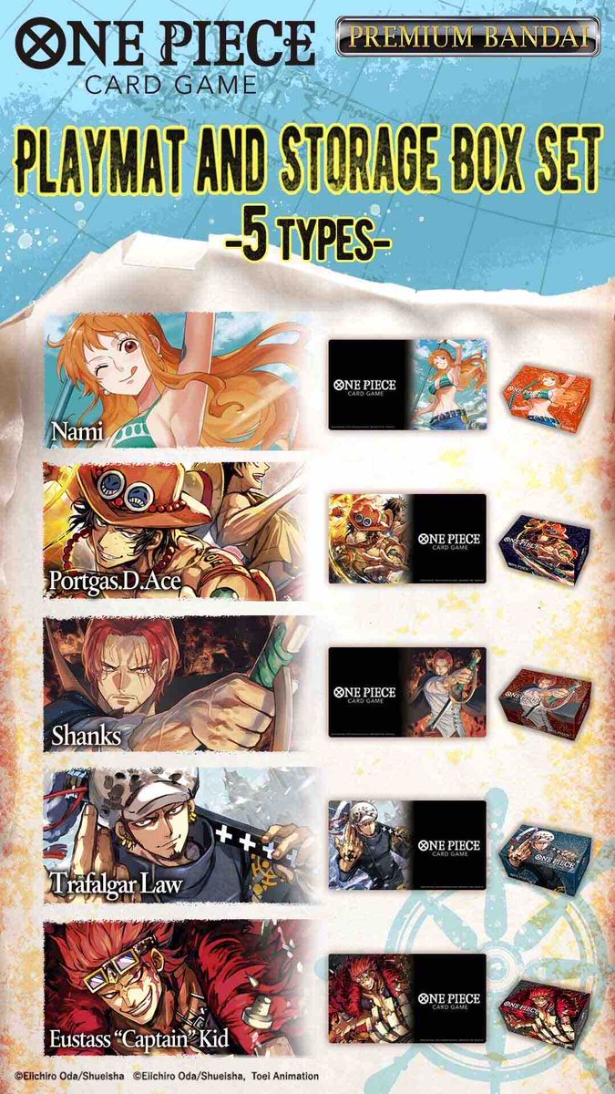 Playmat and Storage Box Set] There's a new product available on Premium  Bandai! Visit the link below for more information. This product contains a  Playmat and Storage Box featuring designs of popular