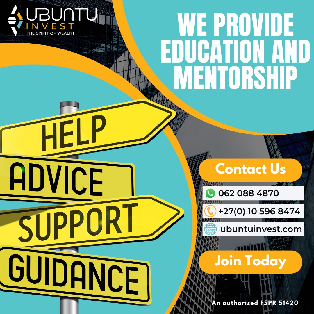 InvestUbuntu's tweet photo. Unlock Your Trading Potential with Ubuntu Invest! 
Sign up today and gain access to invaluable trading education and mentorship from industry experts. 
Take control of your financial future with knowledge and guidance. 💼

#tradingeducation #mentorship #ubuntuinvest #trade #money https://t.co/IxZW1xn40p
