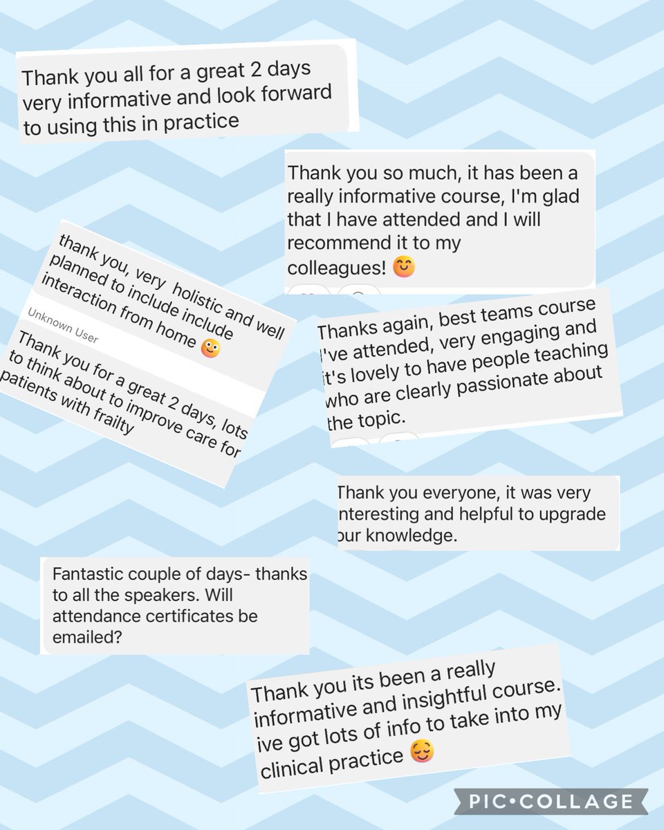 What a joy to teach people passionate about improving older people’s care. Thanks for this lovely feedback!