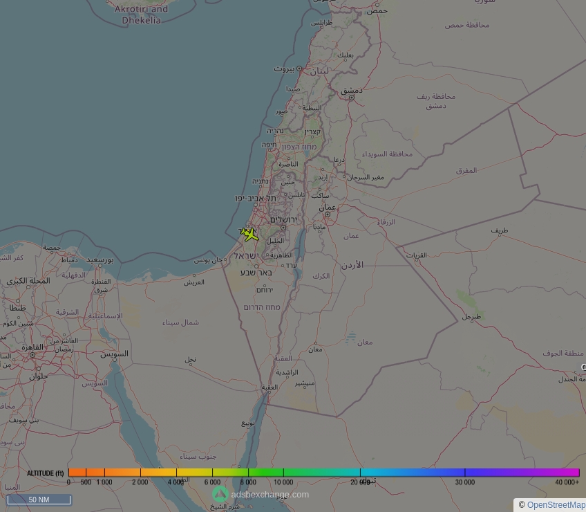 🇮🇱 Israeli Air Force ✈️ GLF5 ( Gulfstream Aerospace GV ) (676, #738A49) was just spotted over  at ☁️ 6600 ft.

🔴 Live tracking:
global.adsbexchange.com/?icao=738A49

🖼️ by doppio.sh