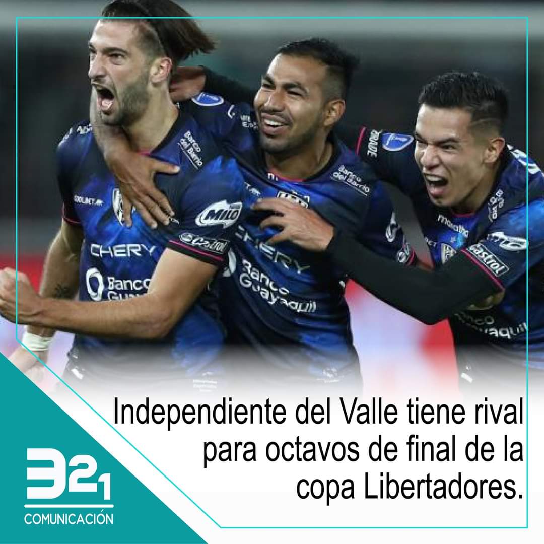 #Deportes
@IDV_EC se enfrentará al @DeporPereiraFC por octavos de final de la @Libertadores

Más info: n9.cl/k8a3r
.
.
.
#IndependienteDelValle
#CopaLibertadores
#valledeloschillos
#futbol
