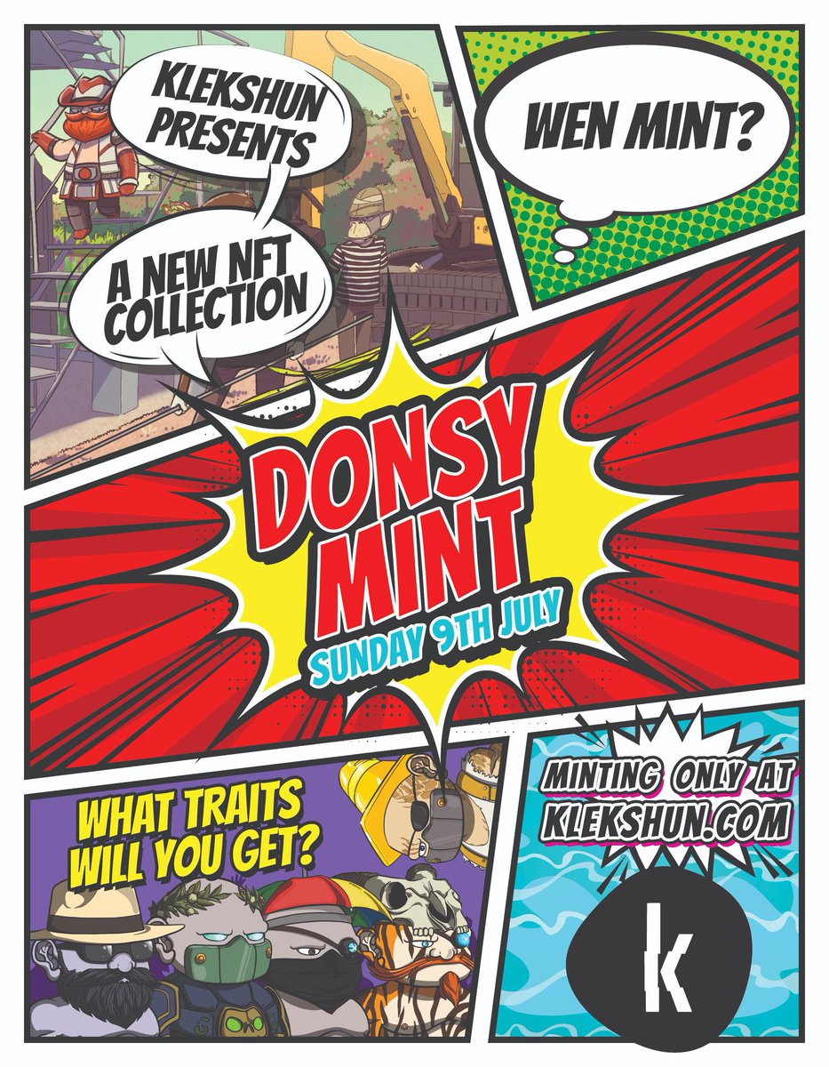 DonsyNFT's tweet photo. Only 4 days left till the @DonsyNFT MINT. Time to submit your wallet for WHITELIST.  Visit the @Klekshun discord. We are READY for TOOLERSTORM! https://t.co/O8T3t6O72e