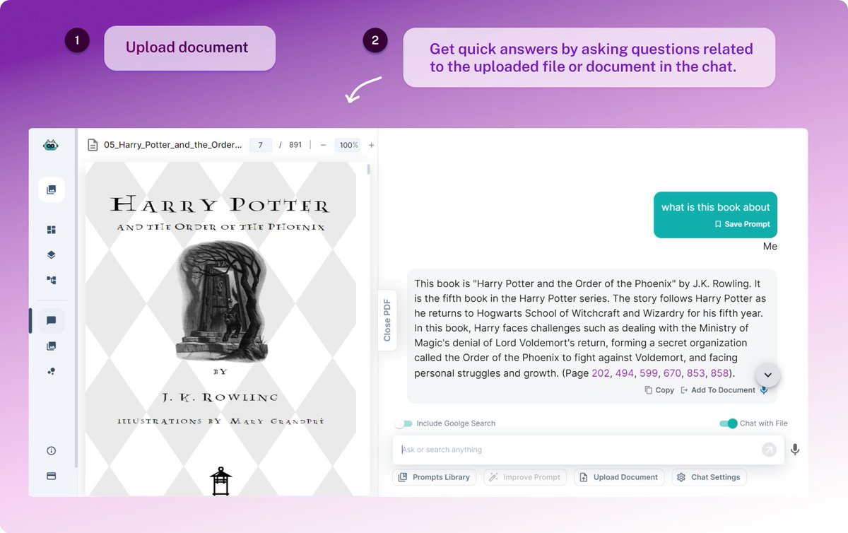 We are excited to announce the improved Chat With PDF functionality! Now you can view your PDF files side-by-side while chatting, making file analysis more convenient than ever before! Try it out for free at junia.ai