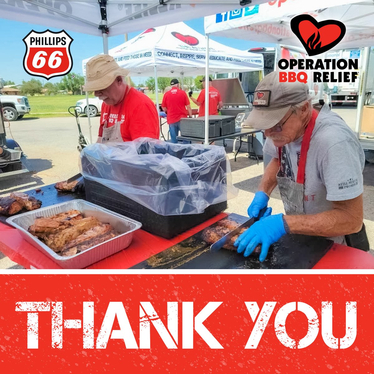 OpBBQRelief's tweet photo. Heartfelt thanks to @Phillips66 for their generous support of Operation BBQ Relief! Thank you, @Phillips66, for helping us serve and uplift communities in need, most recently in Perryton, Texas. We are grateful for your partnership.
#LiveToTheFull #Perryton #charity https://t.co/NOAoC7CWRz