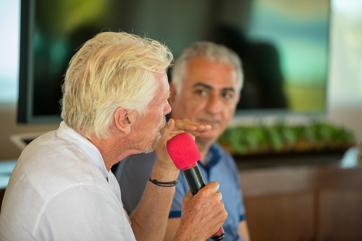 PahlaviReza's tweet photo. This past week I was pleased to join a gathering of leaders from various industries and sectors, all committed to fostering positive change and creating a sustainable impact gathered together by Sir Richard Branson. 
I have always said that I am not looking for quick-fixes for Iran. I am seeking sustainable, long-term solutions to our nation’s challenges. With this group of influential figures in the private sector, we engaged in meaningful discussions on just such solutions. More importantly, we discussed the opportunities for investing in the future secular, democratic Iran. The private sector knows that our nation, once free, is full of remarkable investment and redevelopment opportunities and our people should know this. Our time on Necker Island covered diverse sectors including energy, sustainability and technology, impact investing and finance, and more. Each of these can put millions of our people to work and help rebuild Iran.
I am particularly thankful to Sir @richardbranson and his interest in Iran and helping rebuild our country for the benefit of our people and the world.