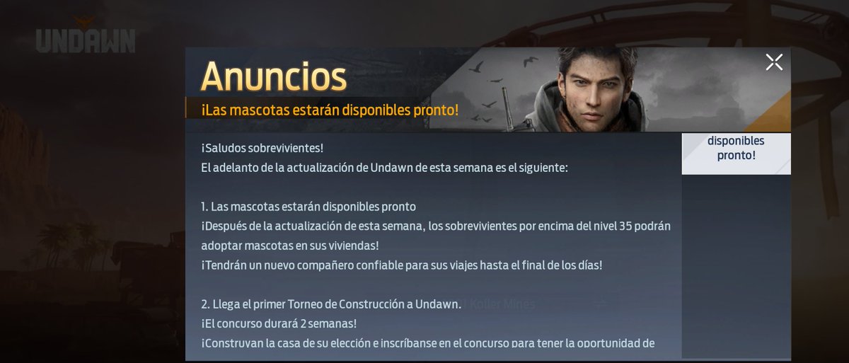 JotabeJV's tweet photo. Para los amantes de las mascotas y los juegos de supervivencia, Undawn las traera para nosotros en la proxima actualizacion no te la pierdas https://t.co/Kfvpc1Zb1c