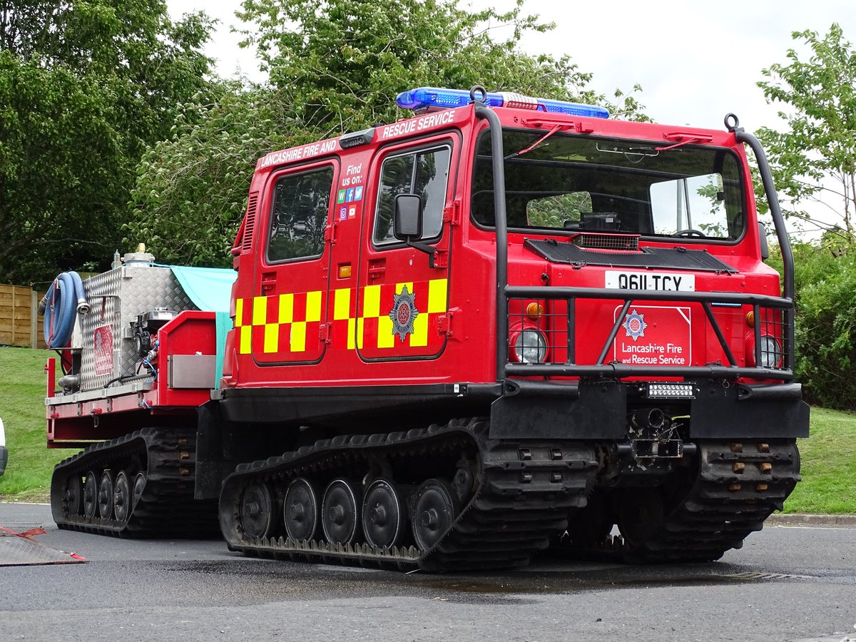 FPhotographer05's tweet photo. Big thanks to the crew at @LancashireFRS Bacup Fire Station for letting me get some photos of their Hagglund all-terrain vehicle this afternoon! A very unique and essential asset to the service! https://t.co/XIt6IbtQpR