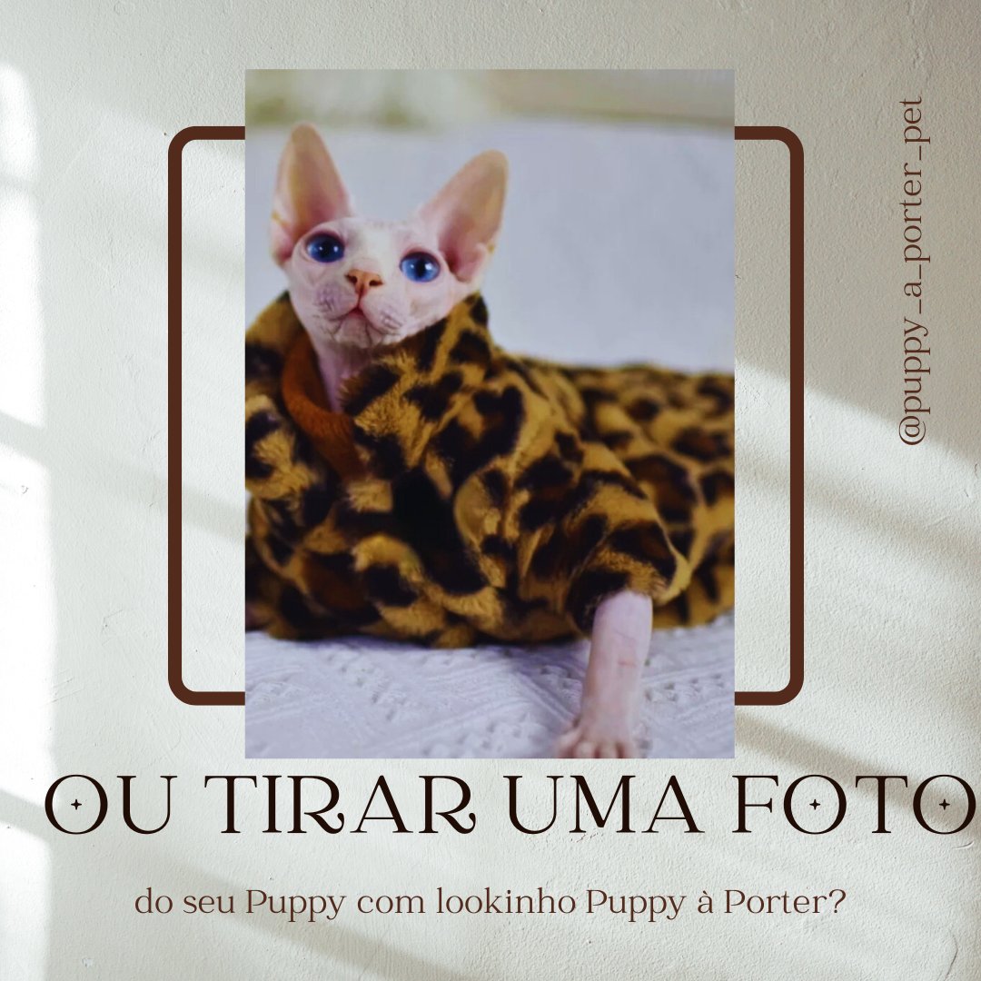 PuppyModa67962's tweet image. Claro que uma foto do seu Puppy com lookinho Puppy à Porter faz toda a diferença, né?
Lookinhos confortáveis, sofisticados, glamourosos... tudo pro seu Puppy ficar lindo e luxuoso.

Acesse: puppyaporter.com.br
#petluxo #roupapet #roupapracachorro #luxo #sofisticacao #glamour