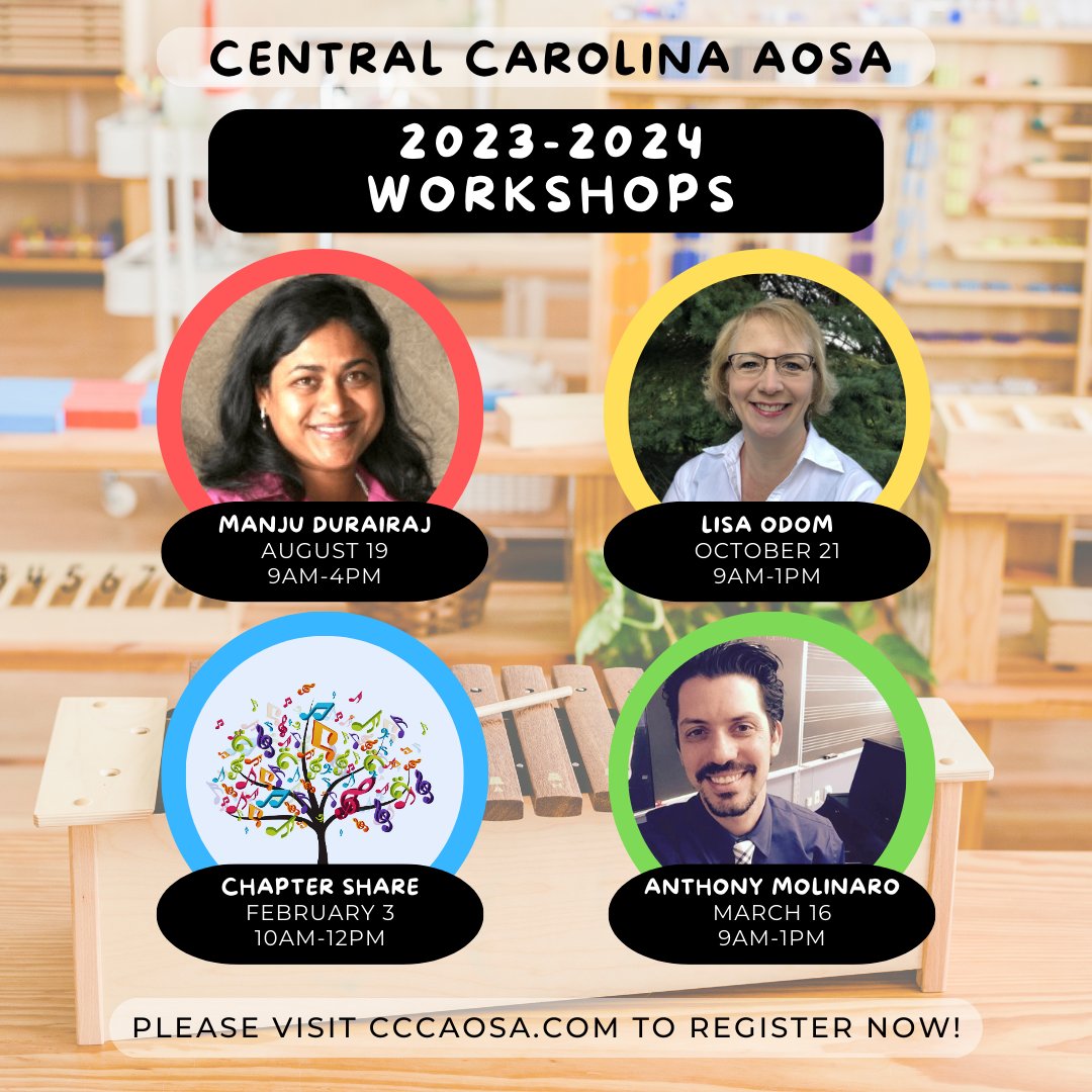 We are excited to share our 2023-2024 workshop lineup! Registration and other workshop information can be found on our chapter website. We look forward to seeing returning and new members!