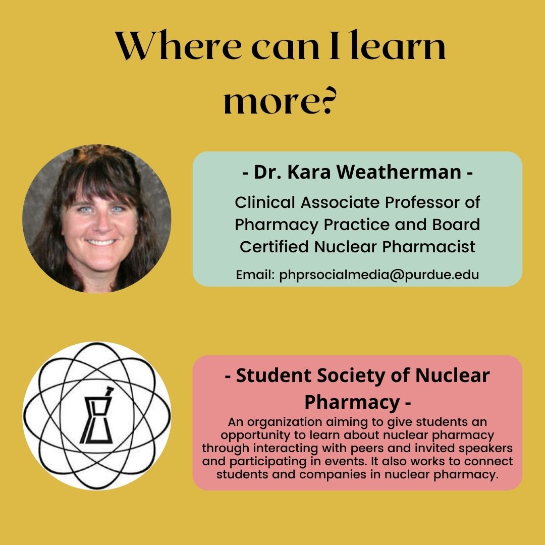 PurduePHPR's tweet photo. Our next type of pharmacy in our series is Nuclear Pharmacy! Read on to learn about Purdue’s Nuclear Pharmacy certification program.
#PHPR https://t.co/IO5QXo3qdO