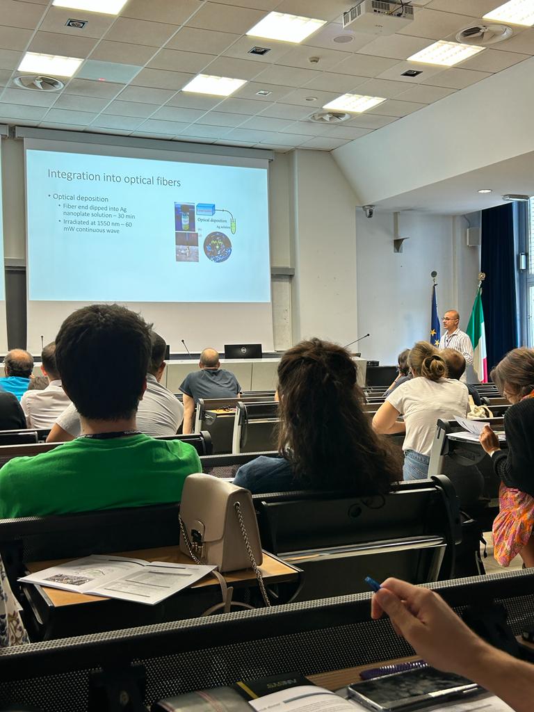 LFSN_group's tweet photo. Here is Vittorio Scardaci presenting today at #Plasmonica2023 @Plasmonica @vs9 https://t.co/7VqXmdaU2y