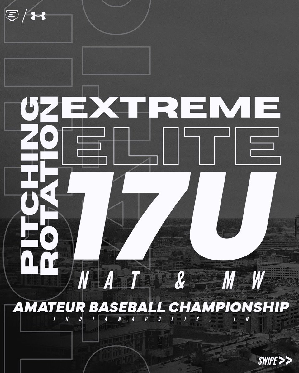 ExtremeEliteBB's tweet photo. 💪PITCHING ROTATION🔥

17U National &amp; Midwest head to Indianapolis for the Amateur Baseball Championships!

#winitright https://t.co/e6iJ3KnuuD