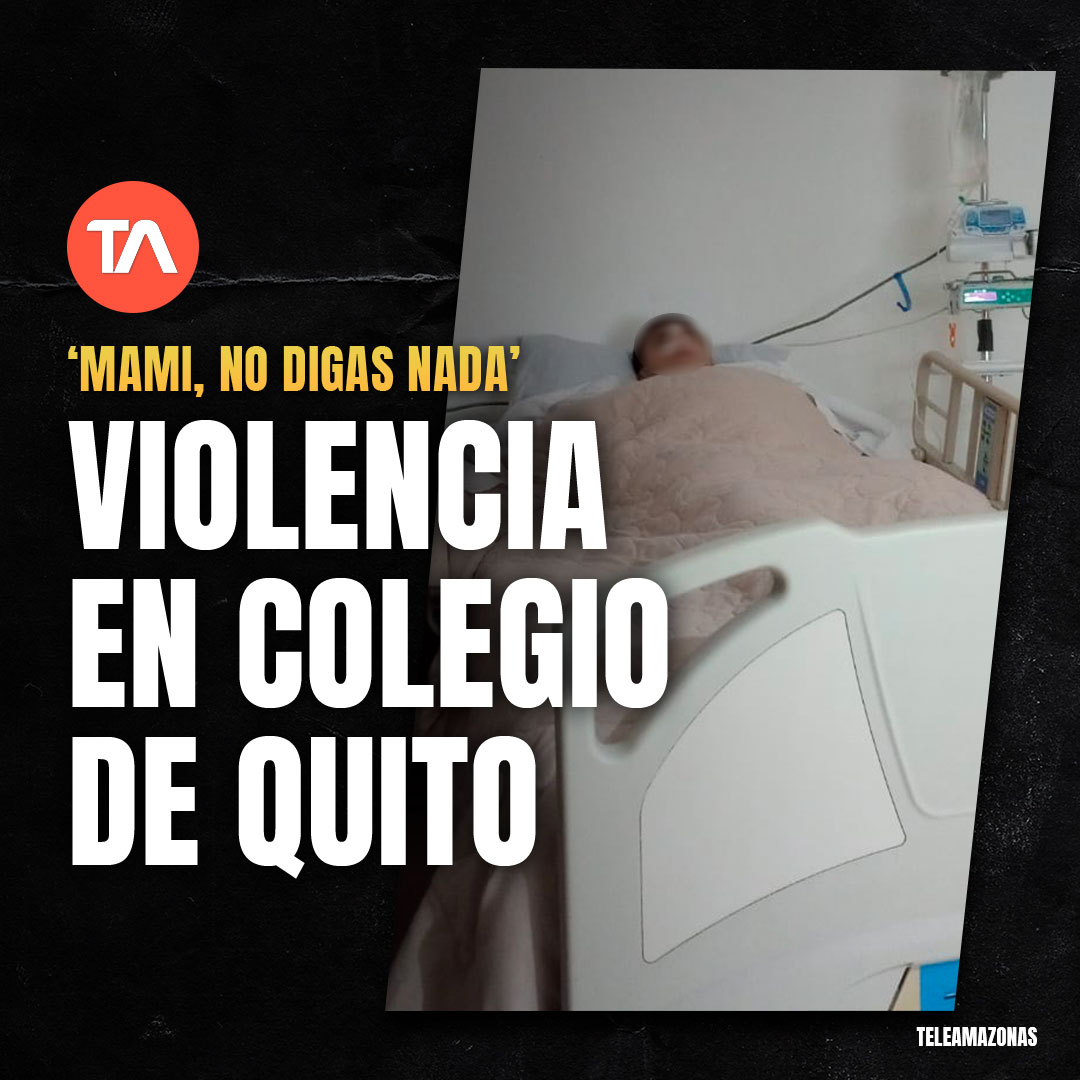 teleamazonasec's tweet photo. "Advertí en el colegio que algo pasaba con mi hijo y no hicieron nada". Madre de estudiante víctima de violencia en plantel particular de Quito rompe el silencio https://t.co/0AIX64OoKJ https://t.co/TVxUfkBuEy