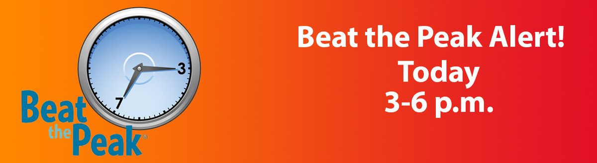 ANElectricCoop's tweet photo. Due to hot weather and higher projected energy use in the region, A&amp;N Electric Cooperative has issued a Beat the Peak Alert from 3-6 p.m. today (July 5).

https://t.co/gemTDz8roq https://t.co/ognQ0pQNCf